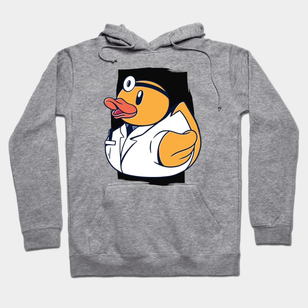 Cute Doctor Rubber Duckie // Medical Doctor Rubber Ducky Hoodie by Now Boarding